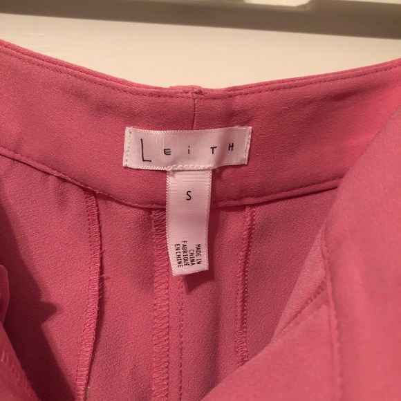 Leith Pink High Waist Flare Pants - Picture 3 of 6